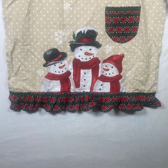 St. Nicholas Square Christmas Apron – Snowman Print – 100% Cotton - Picture 6 of 9